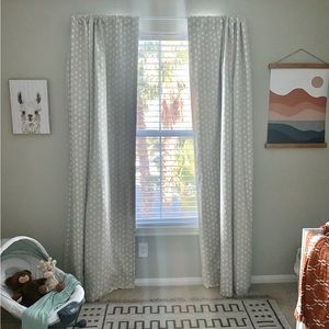 Set of 2 Crate & Barrel Blackout Curtain Panels